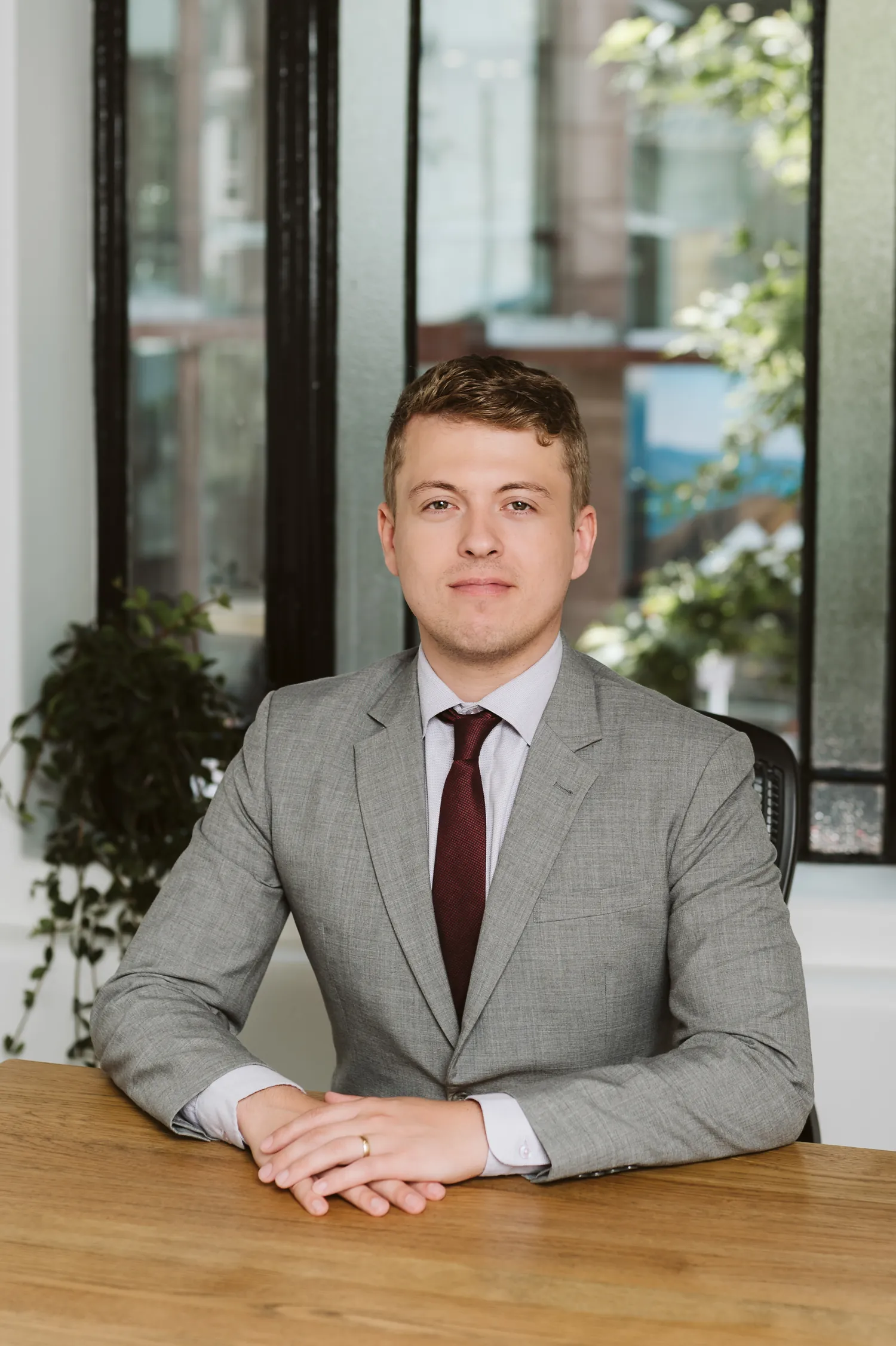 Luke Ameye, Barrister, at his desk in chambers